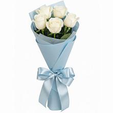 Букет 5 Белых роз Проуд #REPLACE_PRED# Ленске