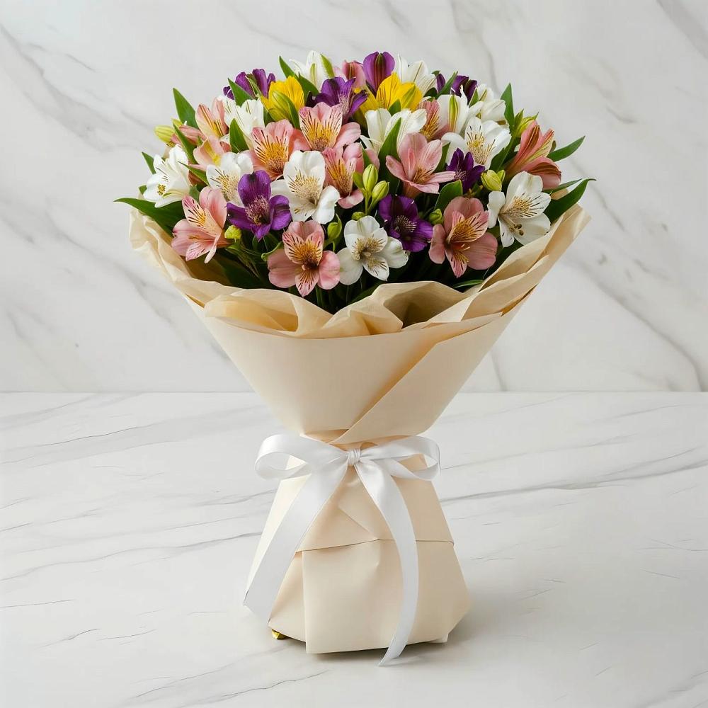 Букет цветов из: Альстромерии в Ленске