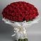 Букет 101 Красная роза Блэк Мэджик в Ленске