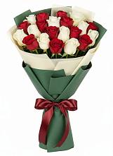 Букет Микс из красных и белых роз #REPLACE_PRED# Ленске
