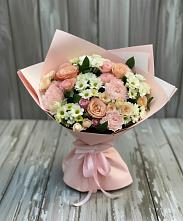 Букет цветов из:  Гвоздики, Розы и Хризантемы #REPLACE_PRED# Ленске