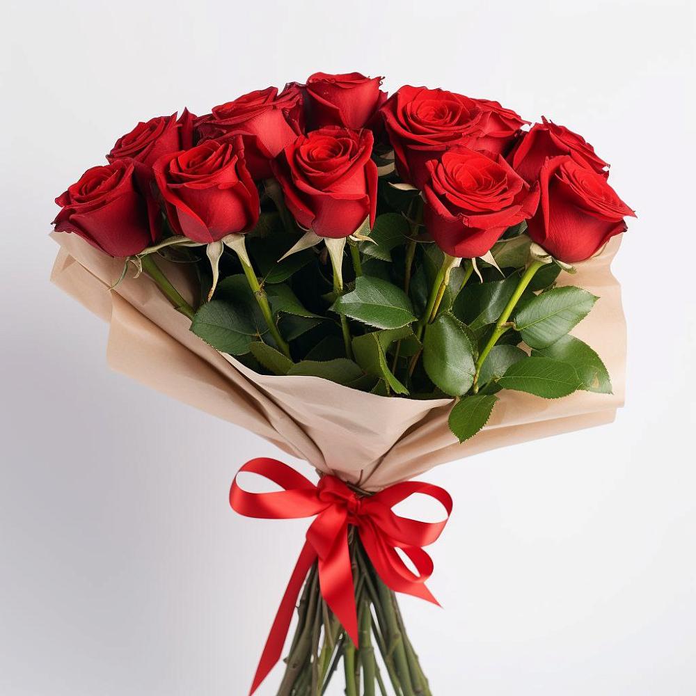 Букет 11 Красных роз Эдлесс Лав в Ленске